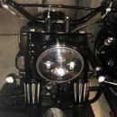 Blinker Blinkeradapter/Halterung Alu schwarz eloxiert für Harley Davidson